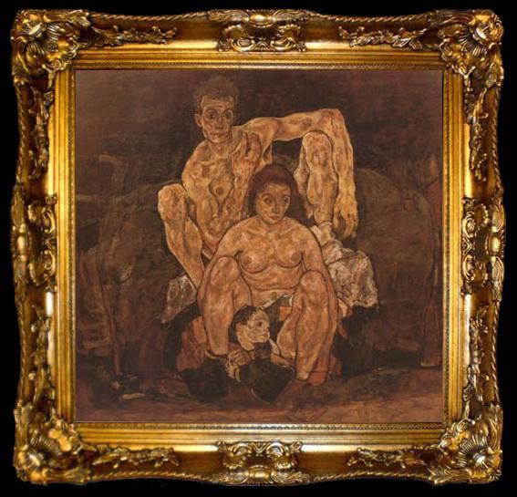 framed  Egon Schiele The Family (mk20), ta009-2